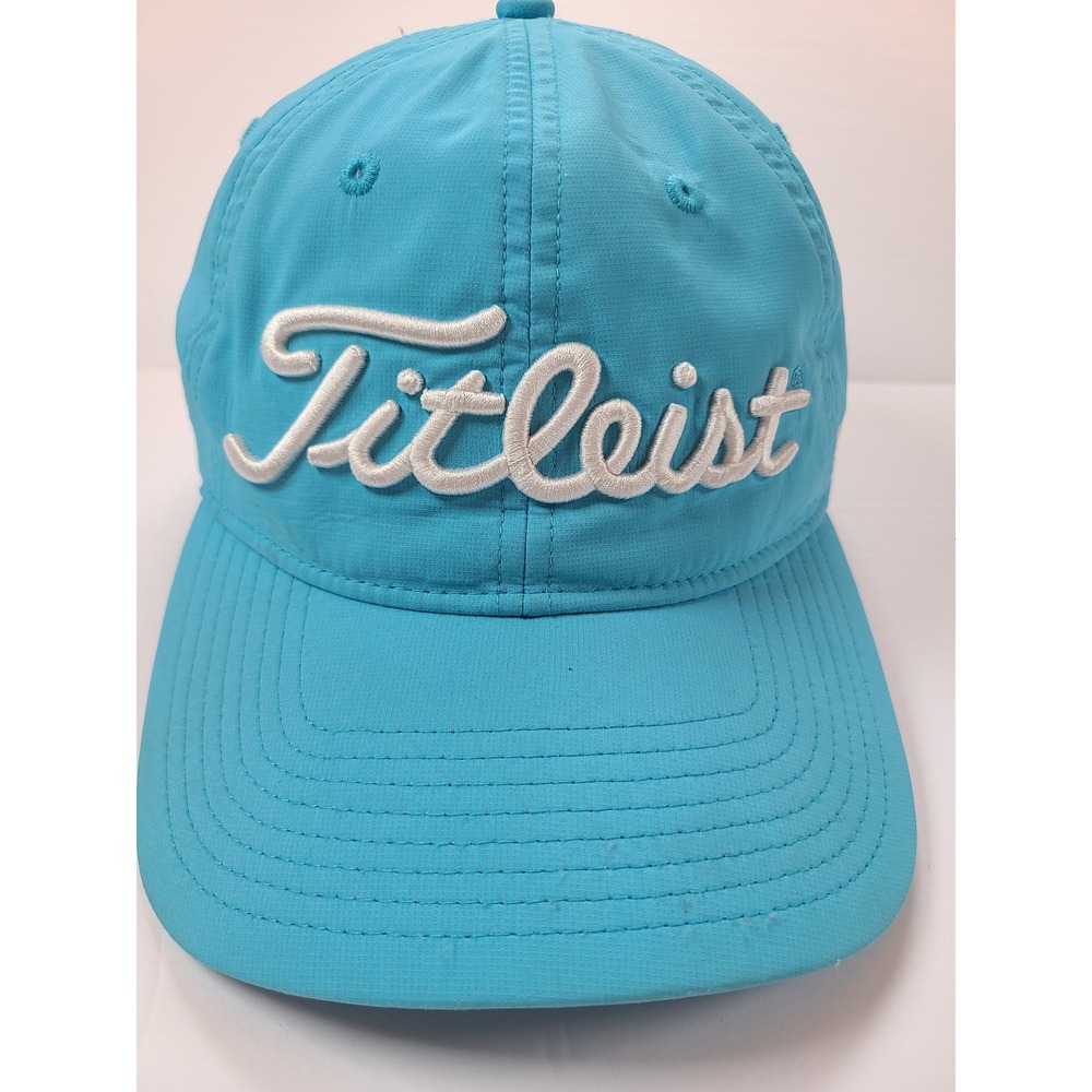 Titleist Pro V1 Golf Cap‎ Hat Blue White FJ Logo Adjustable Strap